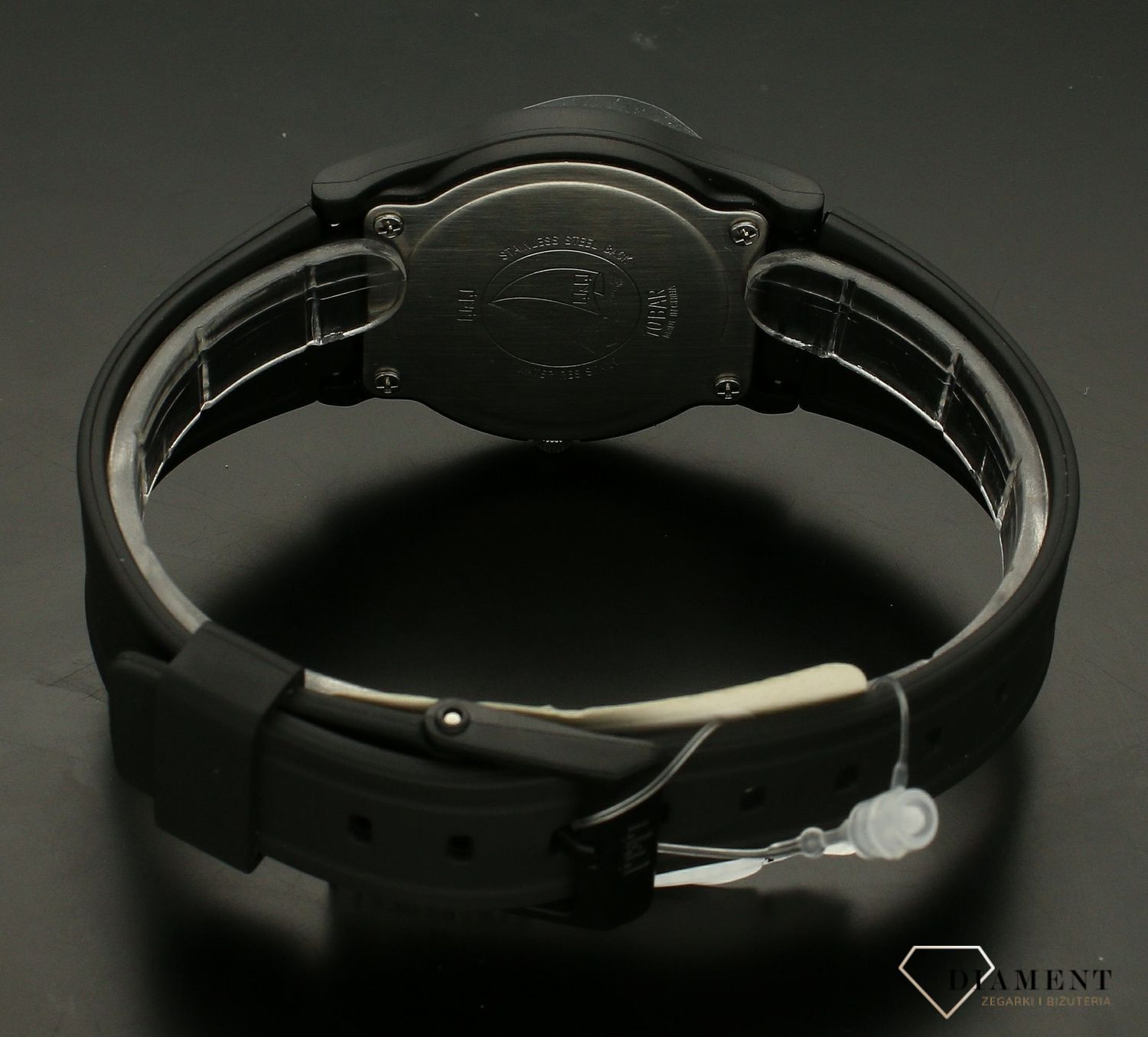 Zegarek damski na pasku QQ VP34-001. Zegarek damski na pasku. Silikonowy pasek do zegarka. Zegarek czarny. Zegarek na prezent.  Idealny pomysł dla kobiety.  (3).jpg