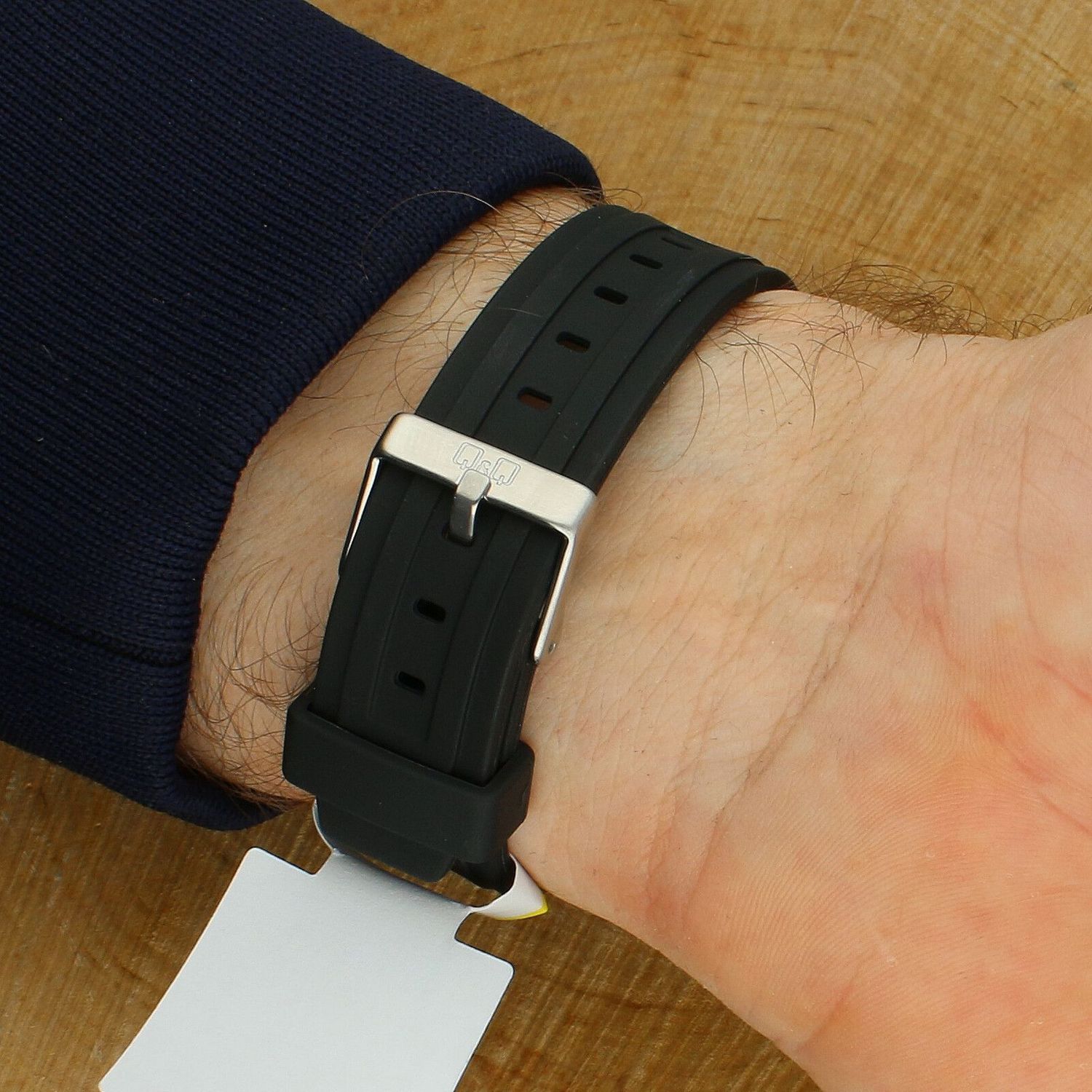 Zegarek męski Q&Q VP58-003 - zegarek sportowy młodzieżowy 100M lekki czarny.jpg