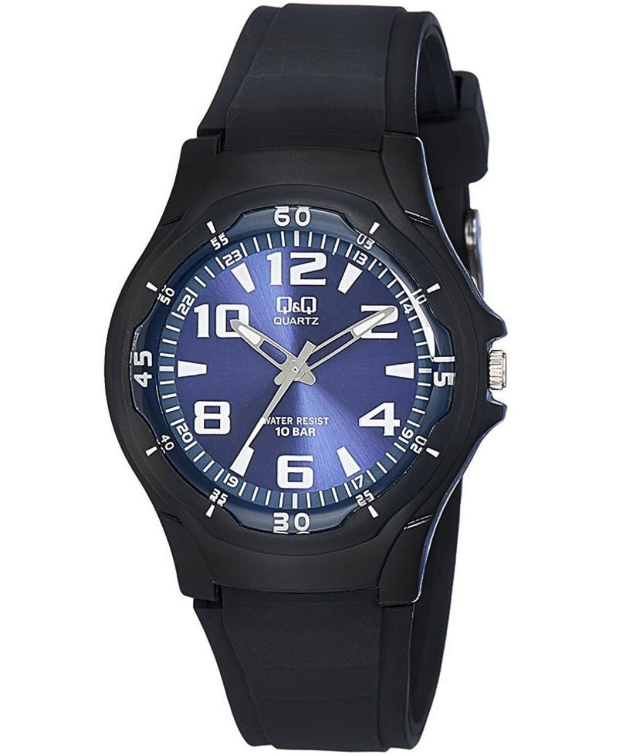 Zegarek męski Q&Q VP58-003 - zegarek sportowy młodzieżowy 100M lekki czarny.jpg