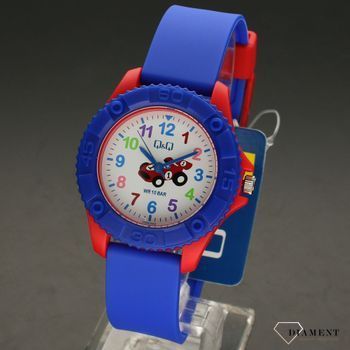 Zegarek dla chłopca 'Formuła 1' VQ96-023. Zegarek dla dziecka Q&Q na pasku silikonowym ⌚  (2).jpg