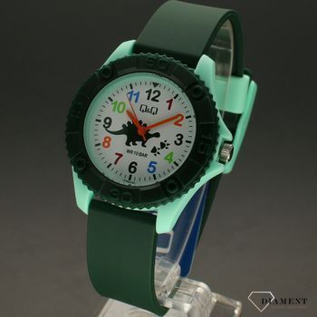 Zegarek dla dziecka z dinozaurem QQ VQ96-024⌚Zegarki dziecię na silikonowym pasku✓  (2).jpg