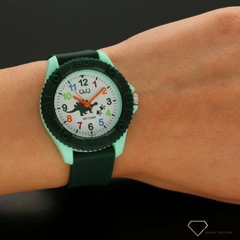 Zegarek dla dziecka z dinozaurem QQ VQ96-024⌚Zegarki dziecię na silikonowym pasku✓  (5).jpg