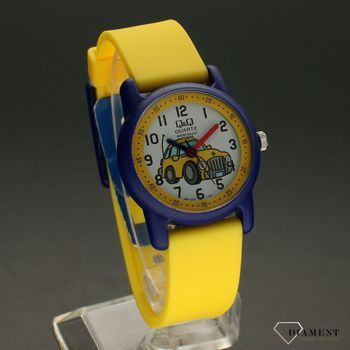 Zegarek dla dziecka QQ VR41-009 z samochodem ⌚Zegarki dziecięce z cyferkami ✓  (1).jpg