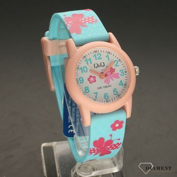 Zegarek dla dziewczynki z motylkami QQ VR99-015 ⌚ Zegarki dziecięce z cyferkami (1).jpg