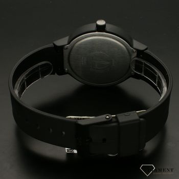 Zegarek męski na pasku QQ VS14-001. Zegarek męski na czarnym pasku. Silikonowy pasek do zegarka. Zegarek. Idealny pomysł na prezent dla mężczyzny. Zegarek na prezent.  (5).jpg