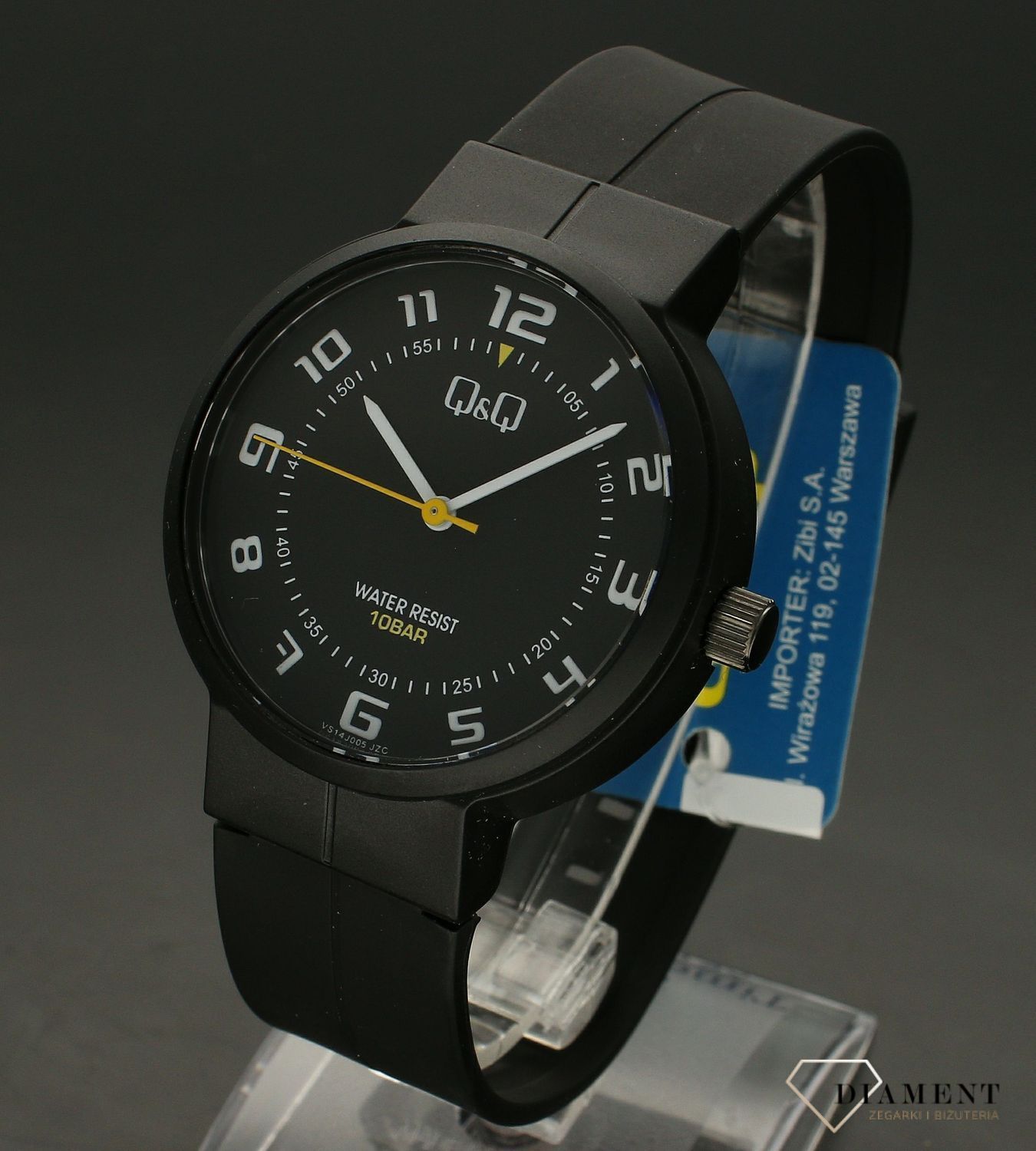 Zegarek męski na pasku QQ VS14-005. Zegarek na pasku. Silikonowy pasek do zegarka. Idealny na pomysł na mężczyzny. Idealny na prezent.  (3).jpg