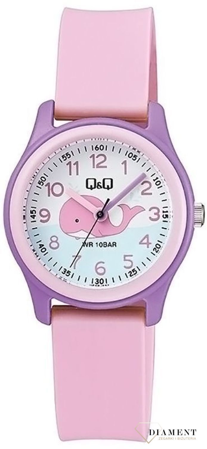 Zegarek dla dziecka QQ VS59-001 'Różowy wieloryb'.jpg
