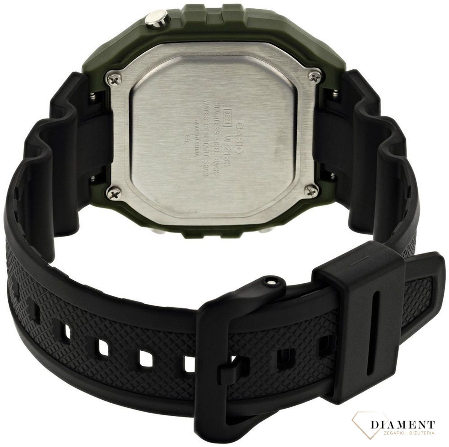 Zegarek męski CasioW-218H-3AVEF zielony. Zegarek męski Casio na zielonym pasku ⌚ Zegarki Casio ✓Zegarki męskie✓ Prezent z grawerem✓ Kurier Gratis 24h✓ Gwarancja najniższej ceny✓ Grawer gratis.jpg