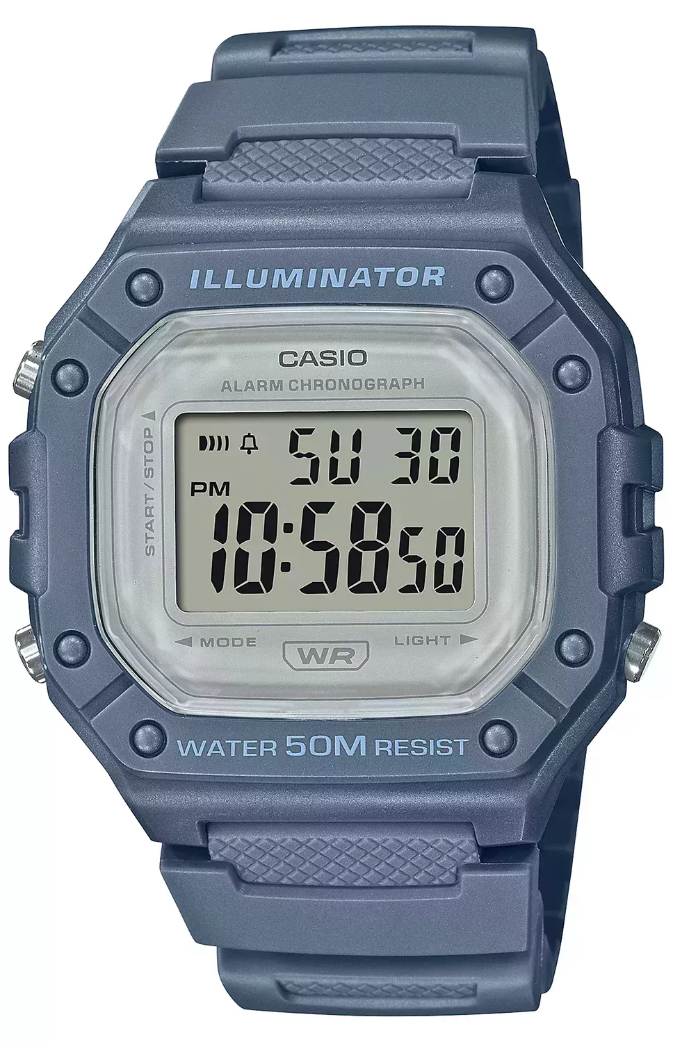 Zegarek sportowy na pasku gumowym Casio W-218HC-2AVEF.webp