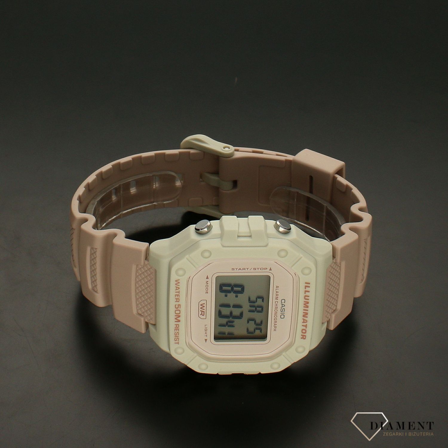 Zegarek damski Casio W-218HC-4A2VEF na pasku gumowym.webp