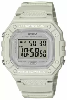 Zegarek męski CASIO Sport W-218HC-8AVEF. Zegarek męski Casio na białym pasku ⌚.webp