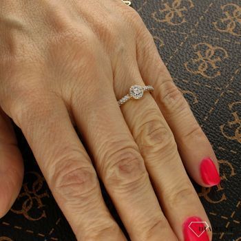 Pierścionek złoty DIAMENT żółte złoto, diamenty W-273.jpg