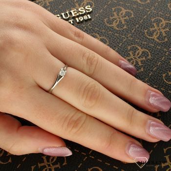 Pierścionek złoty DIAMENT białe złoto, diament, klasyczny W-530.jpg