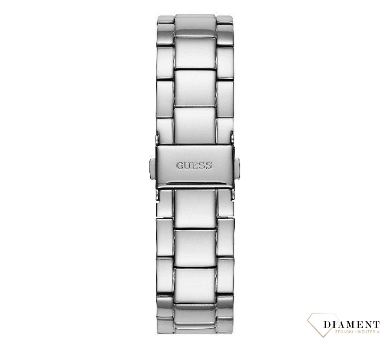 Damski zegarek Guess Solar W1070L1 w srebrnej kolorystyce to propozycja dla wszystkich tych, którzy nie chcą pozostać niezauważeni. Złoty zegarek wykonany ze stali pozłacanej. ⌚ Zegarki Guess ✓ Zapraszamy do sklepu www.jpg
