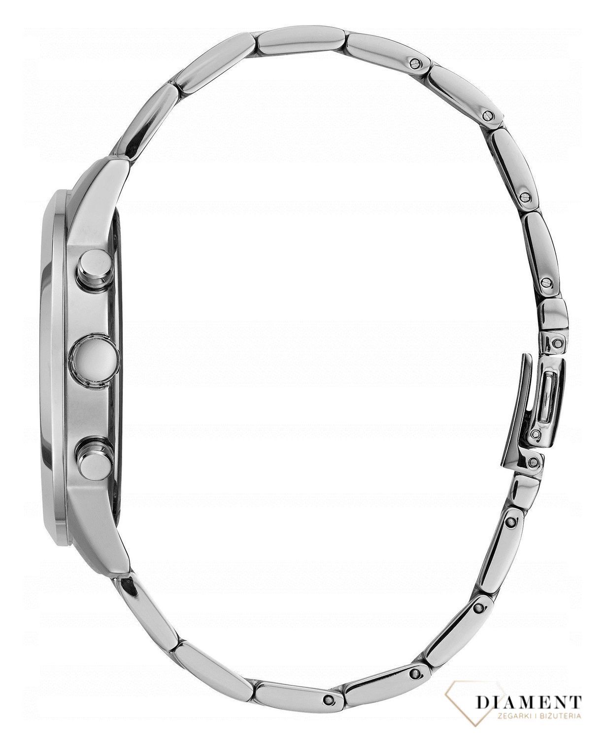 Damski zegarek Guess Solar W1070L1 w srebrnej kolorystyce to propozycja dla wszystkich tych, którzy nie chcą pozostać niezauważeni. Złoty zegarek wykonany ze stali pozłacanej. ⌚ Zegarki Guess ✓ Zapraszamy do sklepu www.jpg