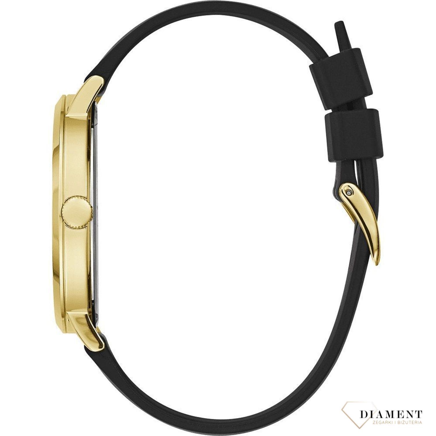 Zegarek męski GUESS Imprint W1161G1 ⇒ Kupuj w autoryzowanym sklepie. Męski zegarek Guess Imprint W1161G1 to nowoczesny model z paskiem w czarnym kolorze i złotą tarczą, w sportowo-eleganckim stylu. Zapraszamy.jpg