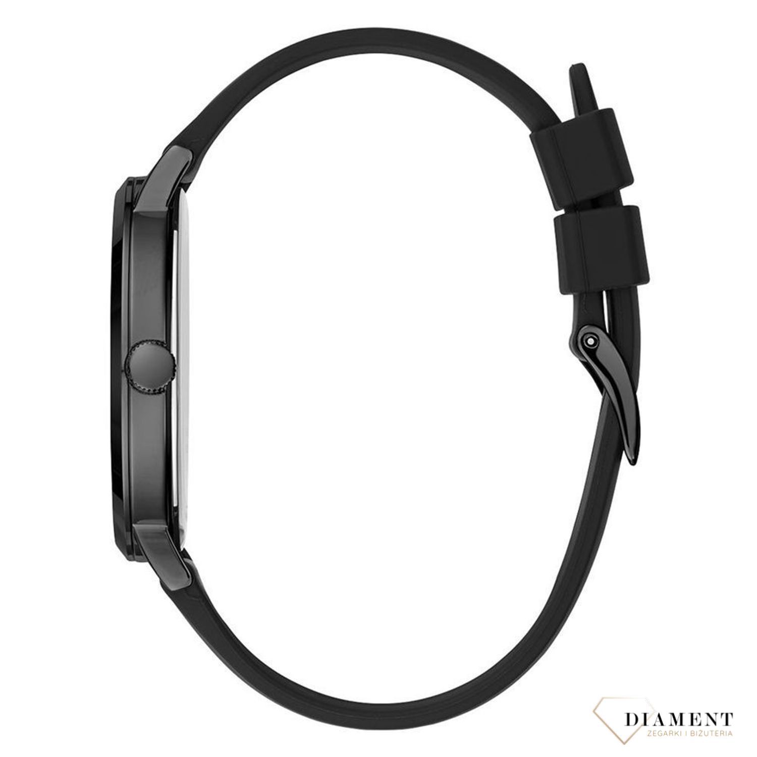 Zegarek damski czarny na czarnym pasku Nova W1264G2 Guess z prawdziwym diamentem na godzinie 12. Czarny zegarek wykonany ze stali wysokiej jakości. ⌚ Zegarki Guess ✓ Zapraszamy do sklepu www.zegarki-diament.pl.jpg