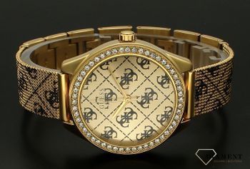 Zegarek damski Guess Claudia W1279L2. Damski zegarek Claudia W1279L2 w złotej kolorystyce to propozycja dla wszystkich tych, którzy nie chcą pozostać niezauważeni. Efektowny zegarek damski Guess. Idealny na prezent (4).jpg