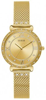 Zegarek damski Guess Jewel W1289L2 ⇒ Kupuj w autoryzowanym sklepie. Zegarek damski Guess Jewel W1289L2 to nowoczesny model z bransoletą w złotym kolorze i złotą tarczą z błyszczącymi kryształkami. Zapraszamy do.jpg