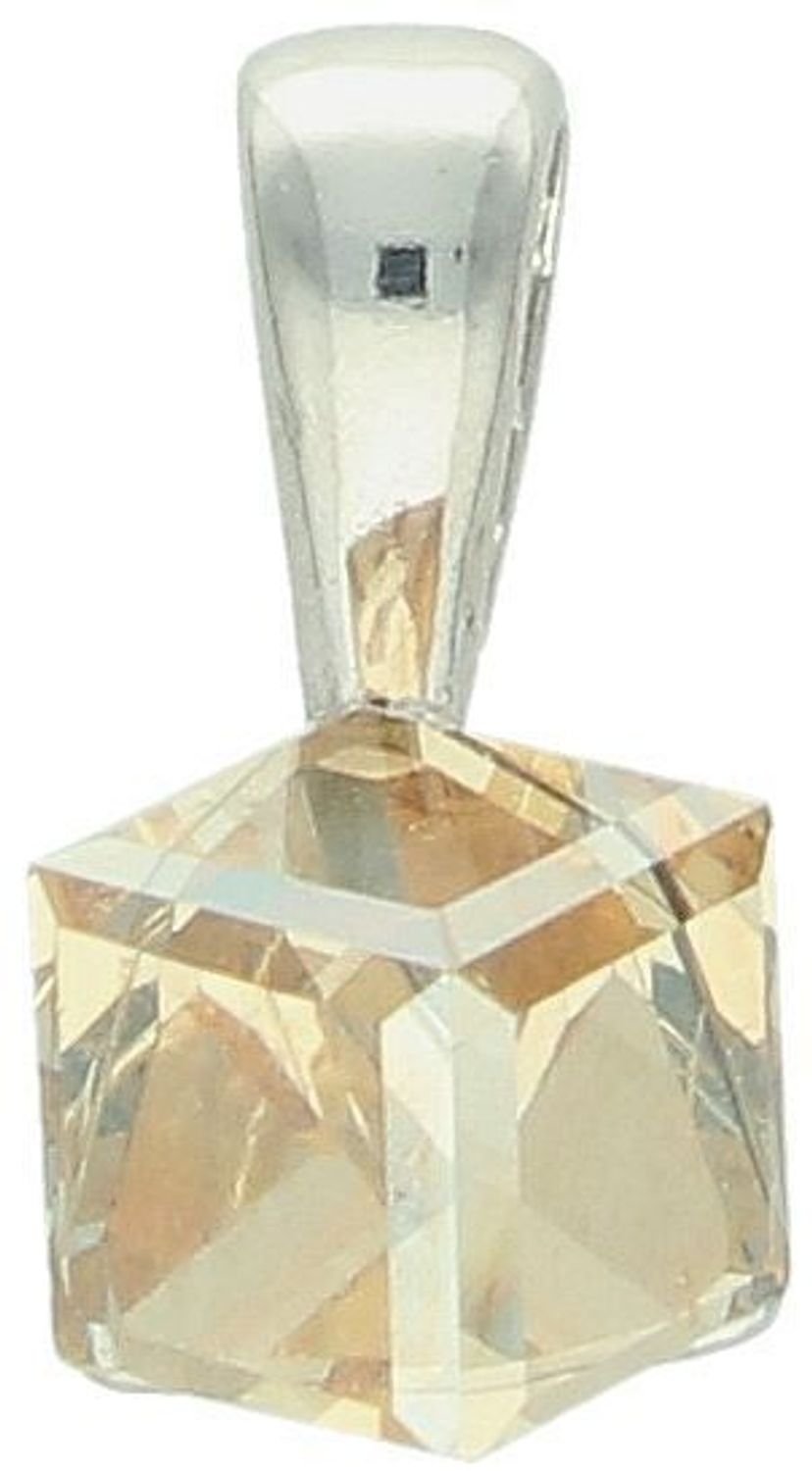 Zawieszka srebrna kryształ Swarovski Golden Shadow próba 925, WJ48416GS Zawieszka srebrna z kryształem Swarovski Golden Shadow – luksus zamknięty w subtelnej formie1.jpg