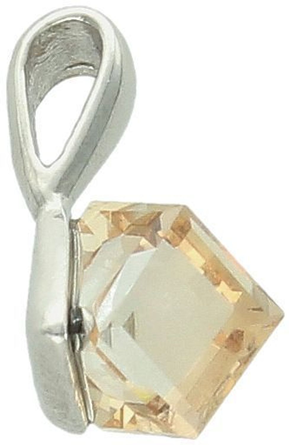 Zawieszka srebrna kryształ Swarovski Golden Shadow próba 925, WJ48416GS Zawieszka srebrna z kryształem Swarovski Golden Shadow – luksus zamknięty w subtelnej formie1.jpg