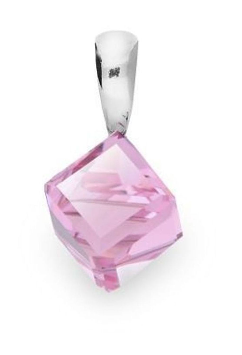 Srebrny wisiorek Swarovski Cube Small Różowy Kryształ WJ48416LR.jpg