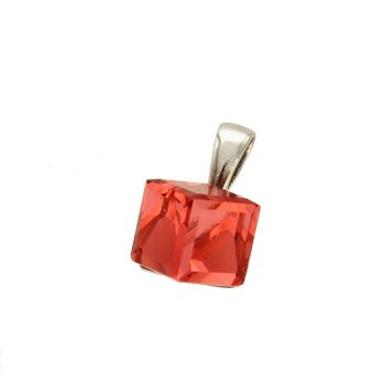 Zawieszka Swarovski Elements czerwona Spark Cube WO6100BB.jpg