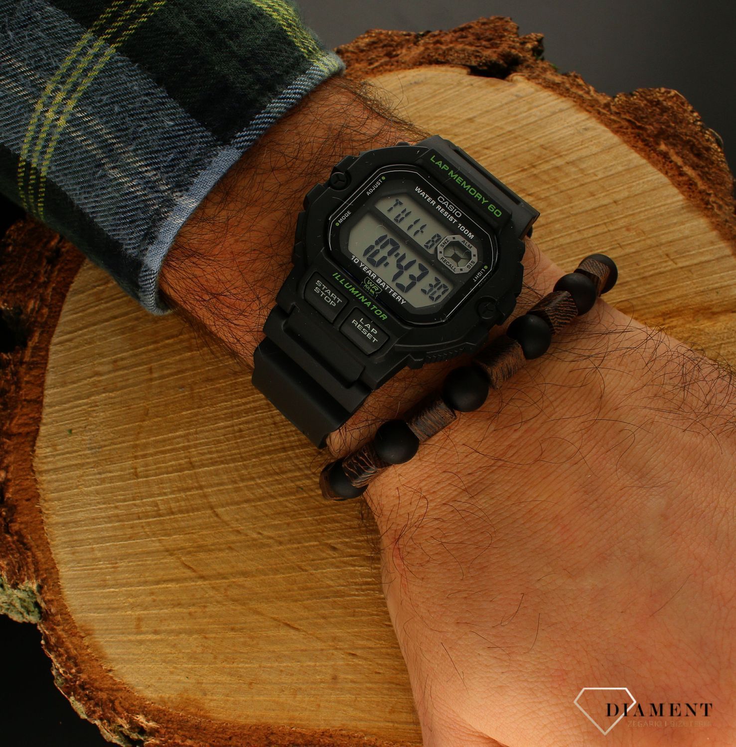 Zegarek męski Casio Digital WS-1400H-1AVEF. Męski zegarek sportowy. Zegarek sportowy czarny Casio Męski zegarek Casio. Zegarek z wyświetlaczem. Zegarek sportowy Casio idealny na prezent dla mężczyzny..jpg