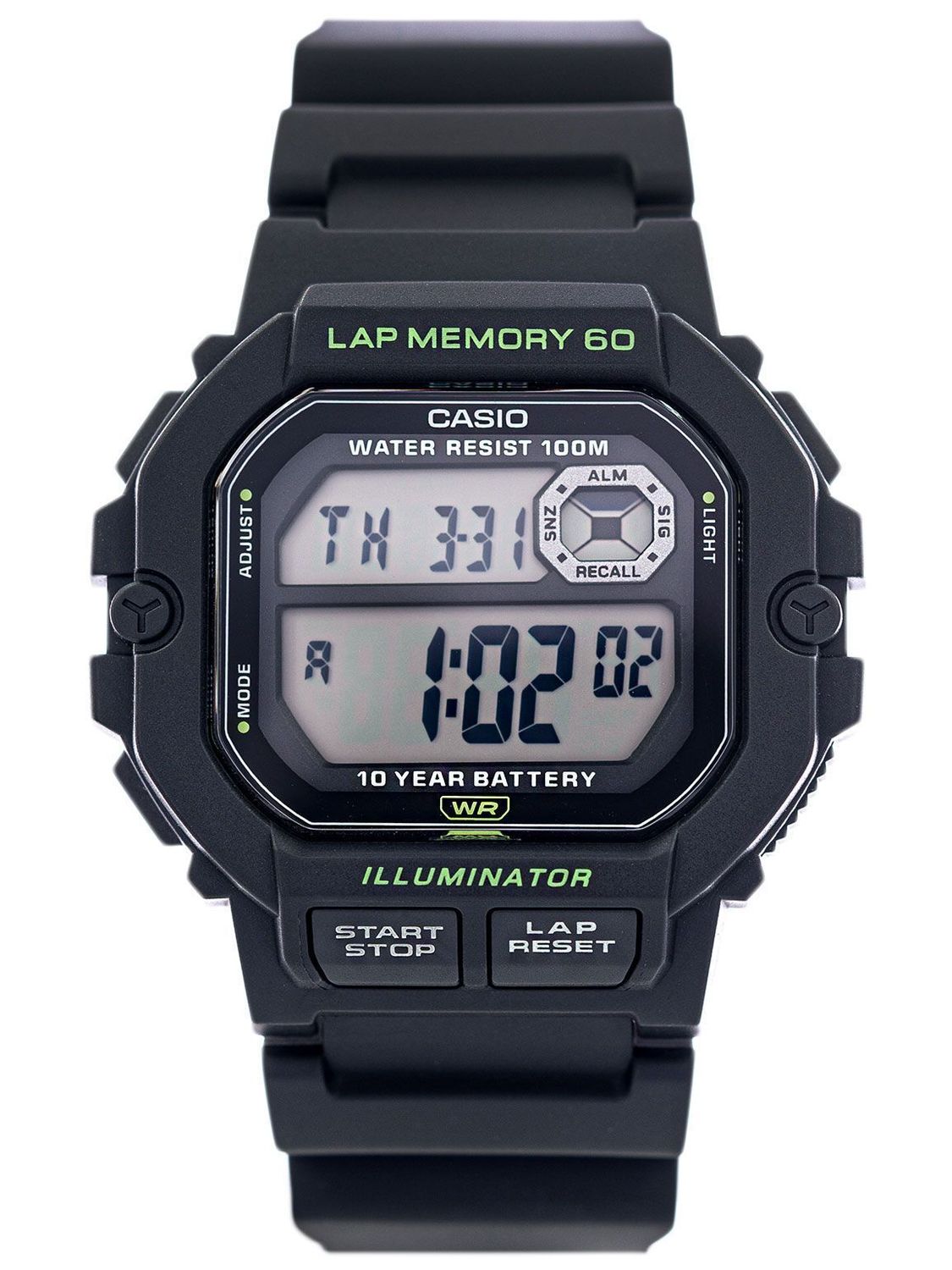 Zegarek męski Casio Digital WS-1400H-1AVEF. Męski zegarek sportowy. Zegarek sportowy czarny Casio Męski zegarek Casio. Zegarek z wyświetlaczem. Zegarek sportowy Casio idealny na prezent dla mężczyzny..jpg