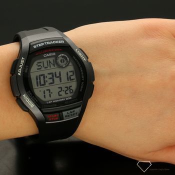 Zegarek sportowy Casio czarnym na pasku WS-2000H-1AVEF z funkcją krokomierza (5).jpg