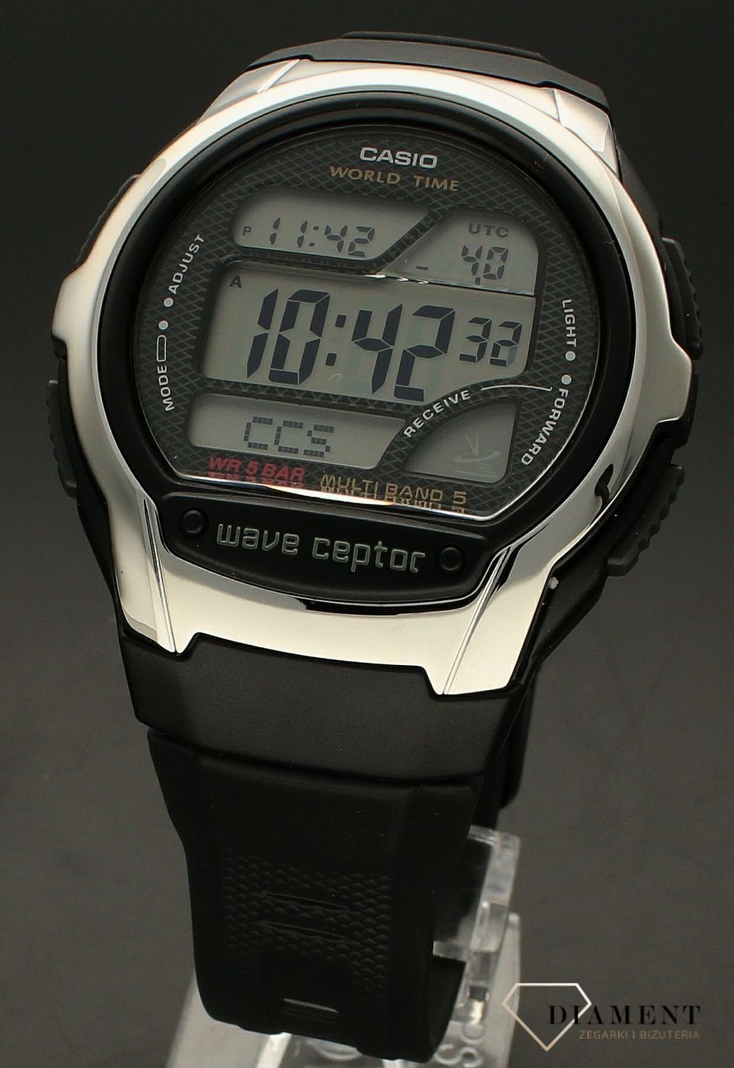Zegarek męski Casio Waveceptor WV-58R-1AEF. Męski zegarek sportowy. Zegarek sportowy męski Casio. Męski zegarek Casio. Zegarek z wyświetlaczem. Zegarek sportowy Casio idealny na prezent dla mężczyzny..jpg