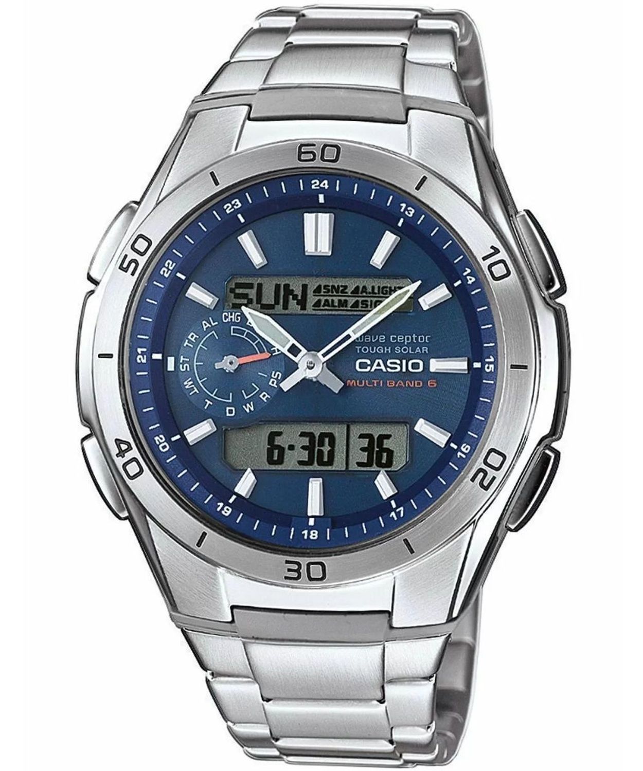 Zegarek męski Casio WVA-M650D-2AER Waveceptor Solar – radiowy, 100M, stalowy, niebieski.jpg