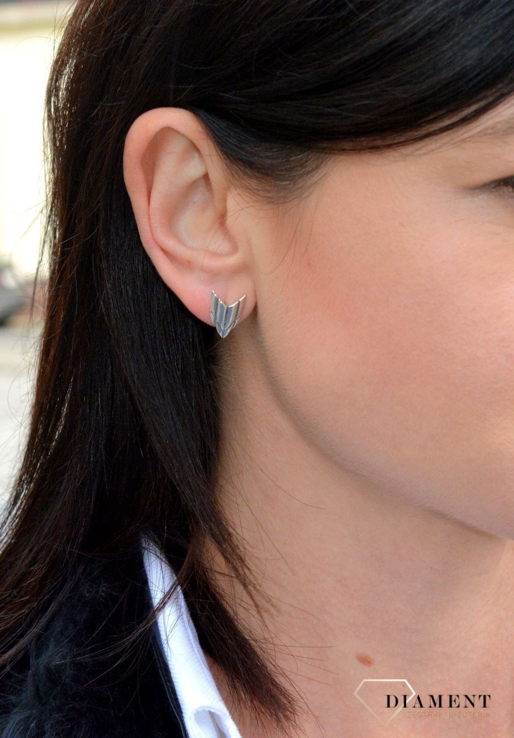 Srebrne kolczyki przy uchu Freedom WWKKS1440M. Srebrne kolczyki przy uchu Freedom.jpg