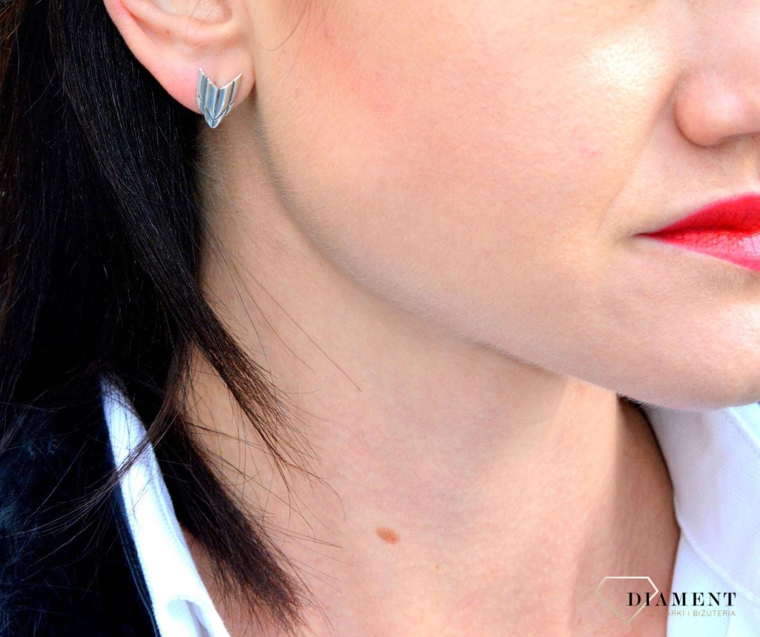 Srebrne kolczyki przy uchu Freedom WWKKS1440M. Srebrne kolczyki przy uchu Freedom.jpg