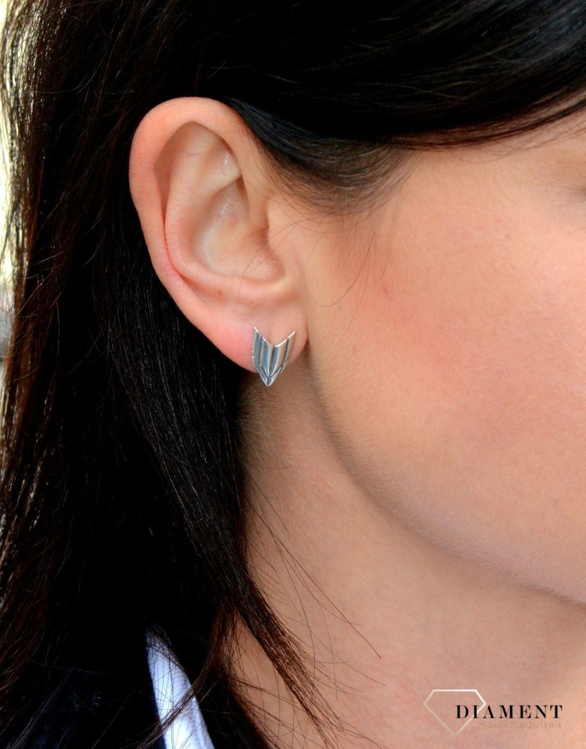 Srebrne kolczyki przy uchu Freedom WWKKS1440M. Srebrne kolczyki przy uchu Freedom.jpg