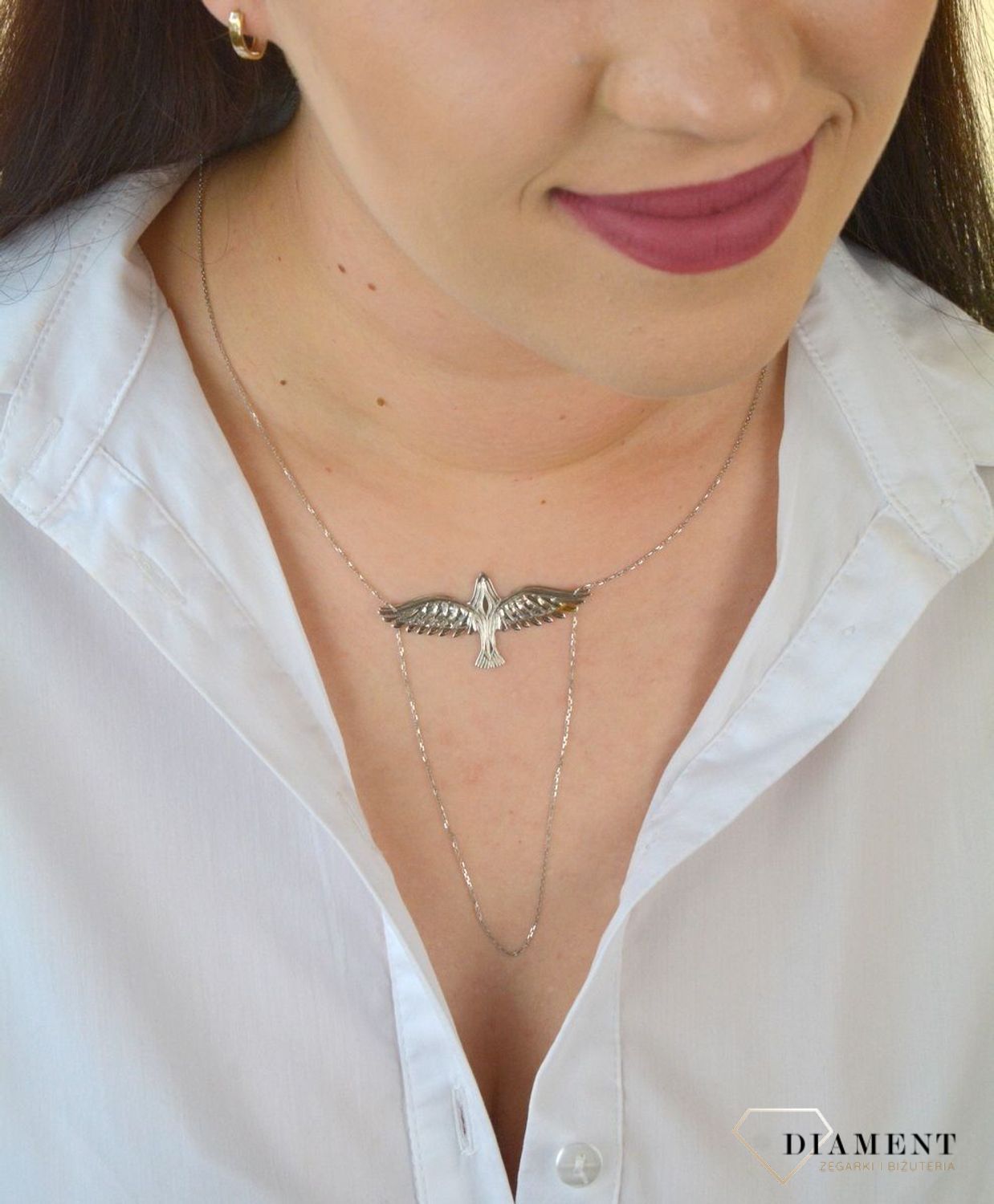 Naszyjnik srebrny Freedom Jastrząb.jpg