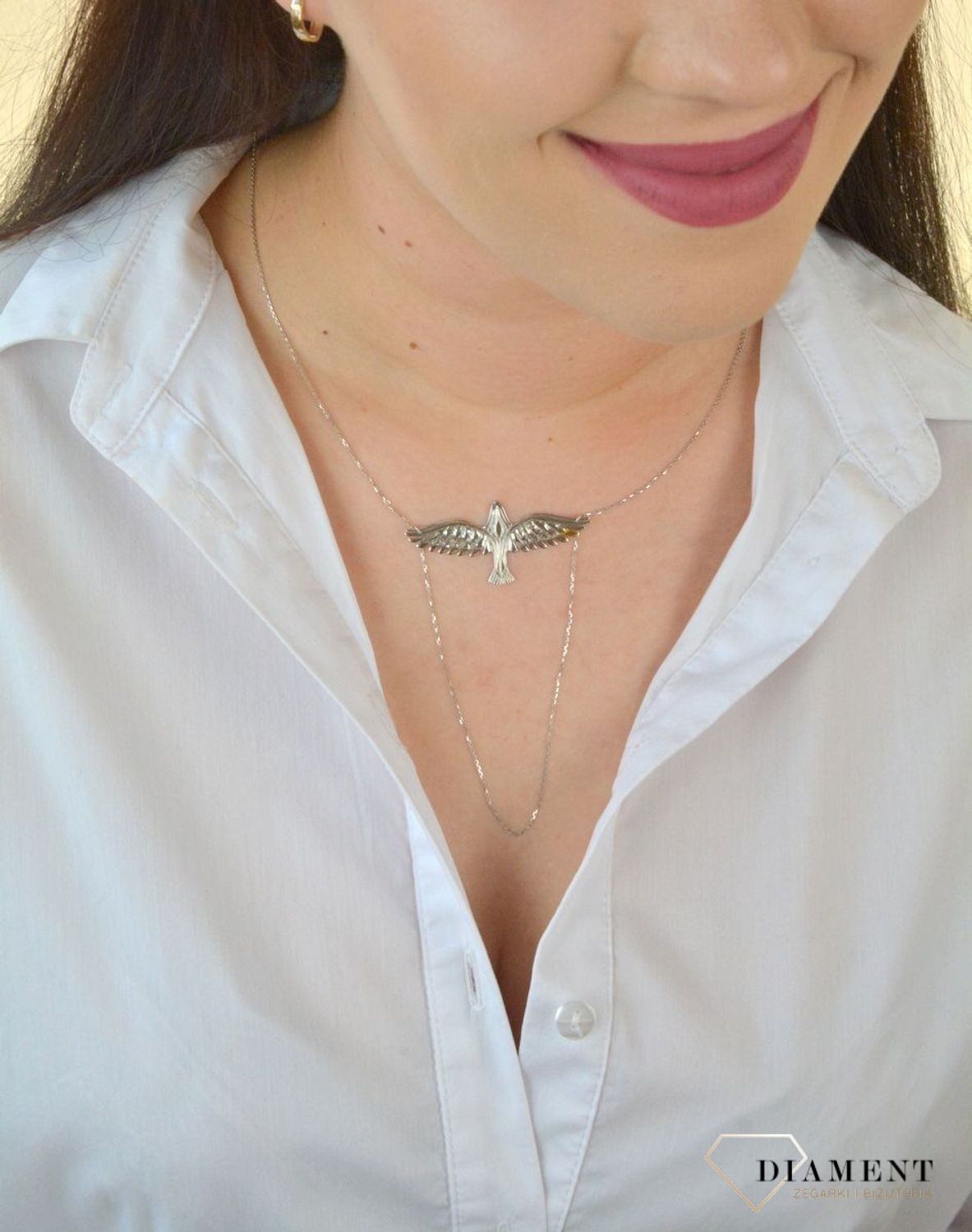Naszyjnik srebrny Freedom Jastrząb.jpg