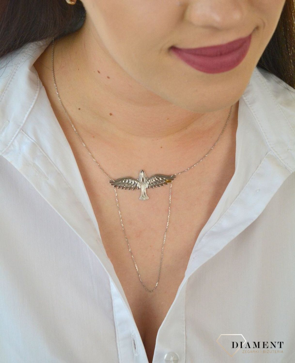 Naszyjnik srebrny Freedom Jastrząb.jpg