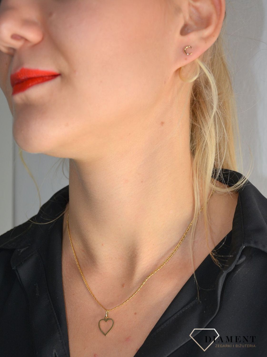 Złote kolczyki 585 Półksiężyce X3E12925.jpg