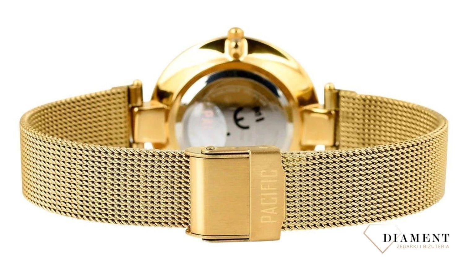 Damski zegarek Pacific Sapphire X6184-02 perłowa tarcz.  Kup Damski Zegarek Kwarcowy w Zegarki-diament.pl Pacific wodoszczelność 30m = WR30 ☝ taniej - Najwięcej ofert w jednym miejscu. Grawer gratis. Szkło szafirowe..jpg