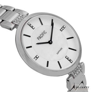 Damski zegarek Pacific Sapphire X6184-05 perłowa tarcz. Kup Damski Zegarek Kwarcowy w Zegarki-diament.pl Pacific wodoszczelność 30m = WR30 ☝ taniej - Najwięcej ofert w jednym miejscu. Grawer gratis. Szkło szafirowe.2.jpg