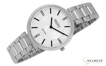 Damski zegarek Pacific Sapphire X6184-05 perłowa tarcz. Kup Damski Zegarek Kwarcowy w Zegarki-diament.pl Pacific wodoszczelność 30m = WR30 ☝ taniej - Najwięcej ofert w jednym miejscu. Grawer gratis. Szkło szafirowe.3.jpg