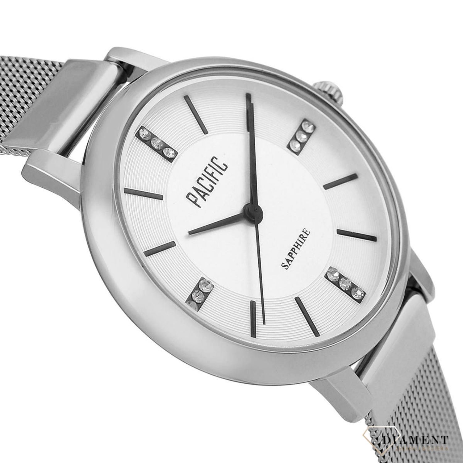 Damski zegarek Pacific Sapphire X6193-01. Kup Damski Zegarek Kwarcowy w Zegarki-diament.pl Pacific wodoszczelność 30m = WR30 ☝ taniej - Najwięcej ofert w jednym miejscu. Grawer gratis. Szkło szafirowe.1.jpg