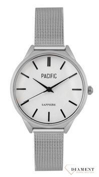 Damski zegarek Pacific Sapphire X6196-01 srebrny mesh.Kup Damski Zegarek Kwarcowy w Zegarki-diament.pl Pacific wodoszczelność 30m = WR30 ☝ taniej - Najwięcej ofert w jednym miejscu. Grawer gratis. Szkło szafirowe.1.jpg