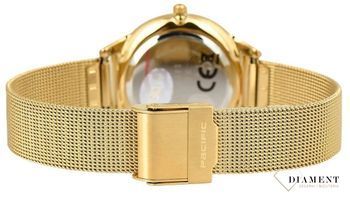 Damski zegarek Pacific Sapphire X6196-02 wyraźny złoty mesh. Kup Damski Zegarek Kwarcowy w Zegarki-diament.pl Pacific wodoszczelność 30m = WR30 ☝ taniej - Najwięcej ofert w jednym miejscu. Grawer gratis. Szkło szafirowe.4.jpg