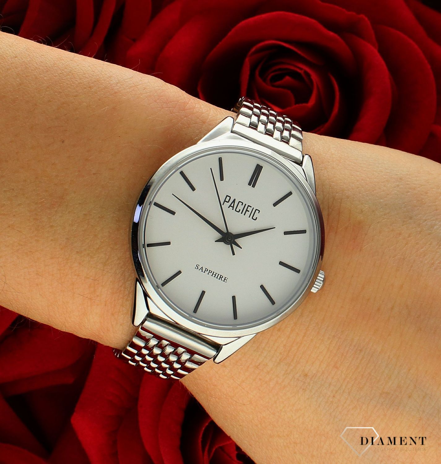 Damski zegarek Pacific Sapphire X6196-06 klasyk. Kup Damski Zegarek Kwarcowy w Zegarki-diament.pl Pacific wodoszczelność 30m = WR30 ☝ taniej - Najwięcej ofert w jednym miejscu. Grawer gratis. Szkło szafirowe.4.jpg