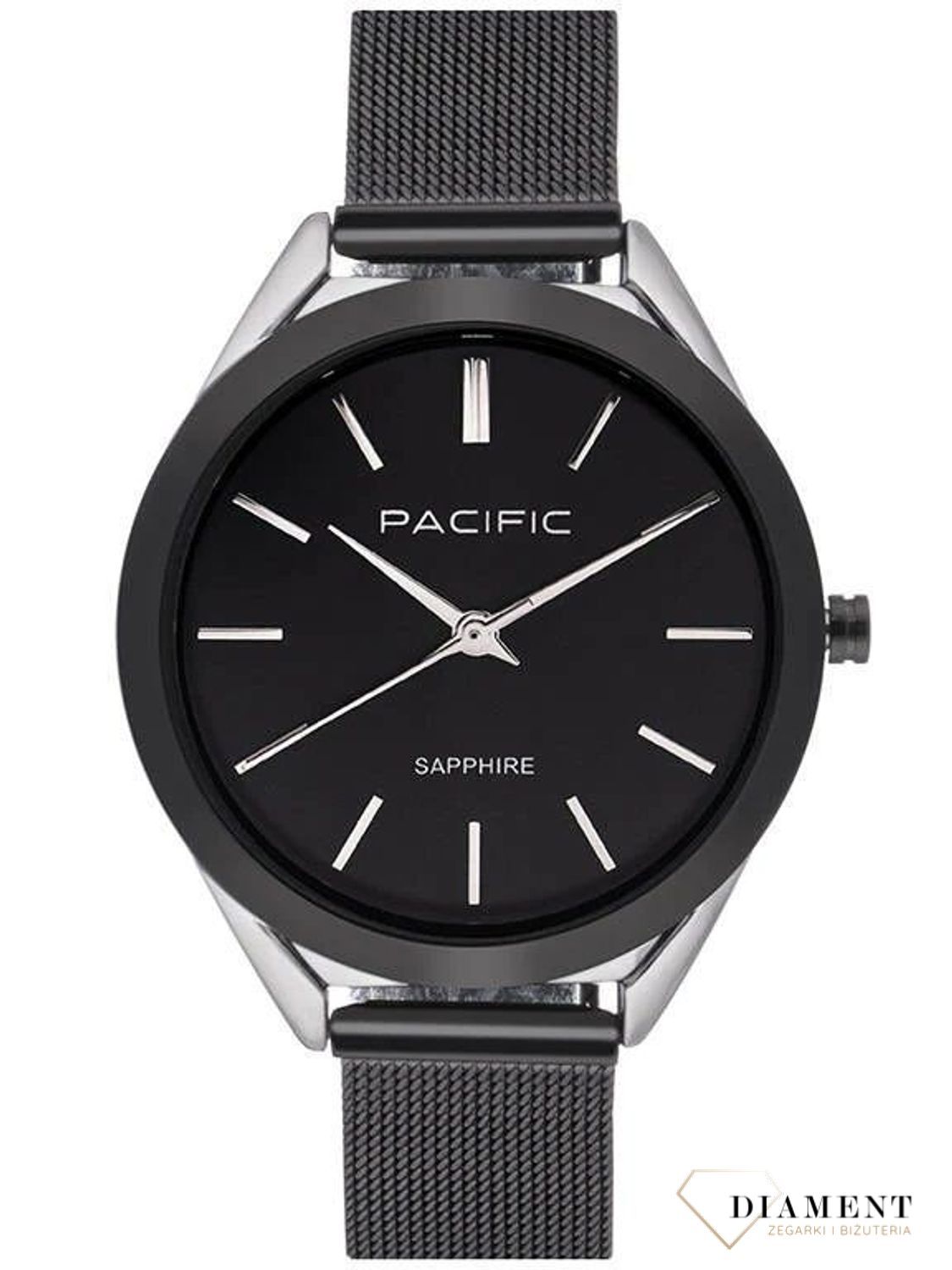 Damski zegarek Pacific Sapphire X6224-05 czarny. Kup Damski Zegarek Kwarcowy w Zegarki-diament.pl Pacific wodoszczelność 30m = WR30 ☝ taniej - Najwięcej ofert w jednym miejsc1.jpg
