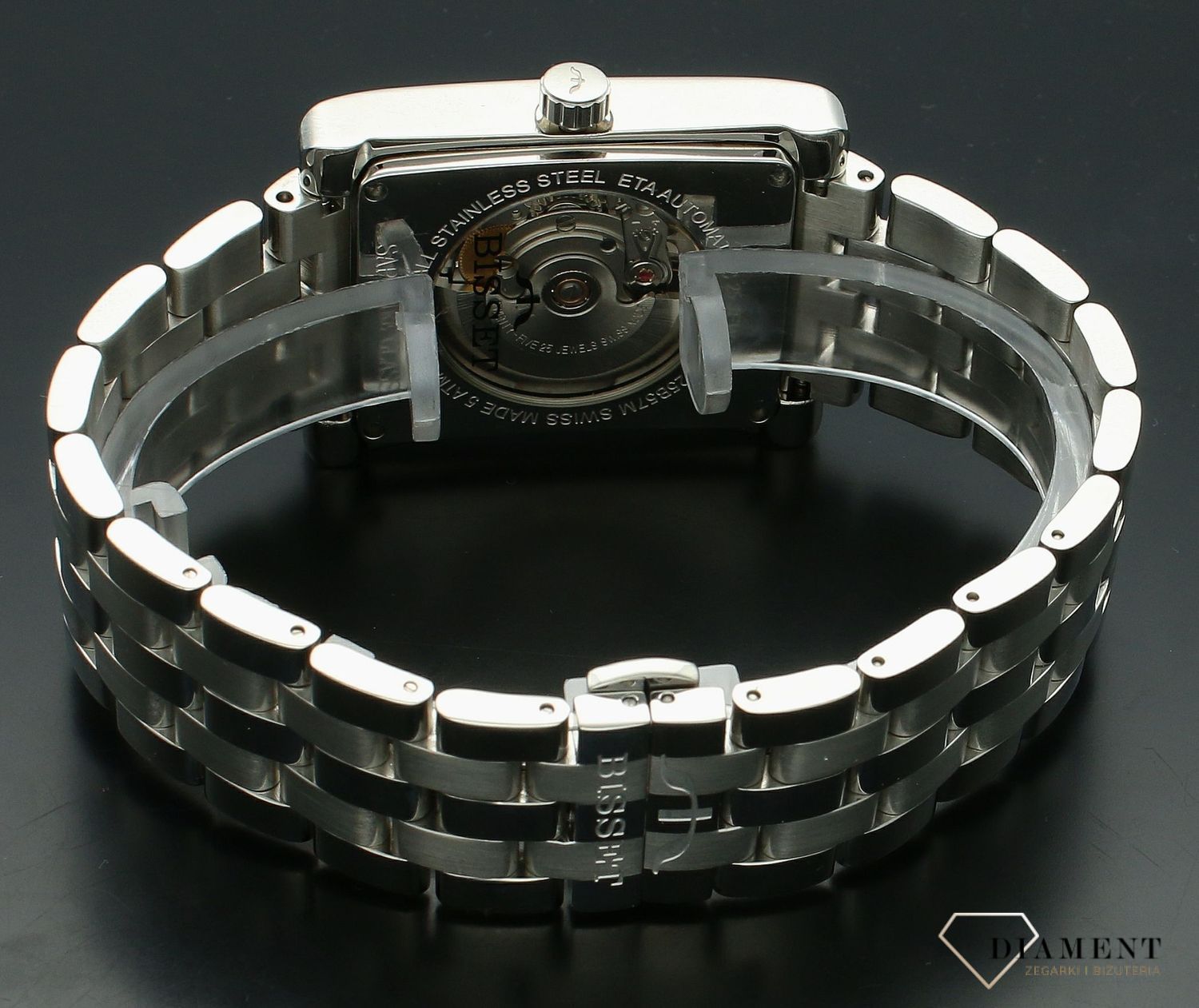 Zegarek męski BISSET Sapphire Automatic XB2DB57SISB. Męski zegarek Bisset. Zegarek męski Bisset automatyczny. Zegarek Bisset z szafirowym szkłem. Zegarek.jpg