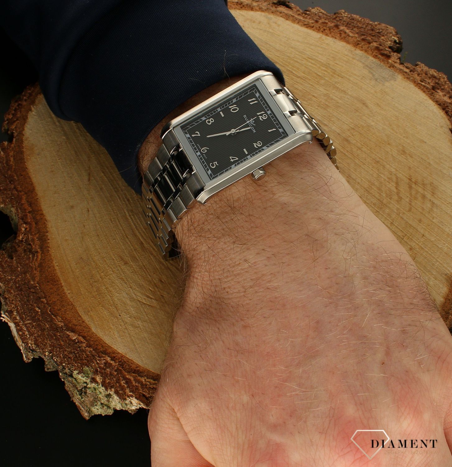 Zegarek męski Rubicon na srebrnej bransolecie XR4DB21S (2).jpg