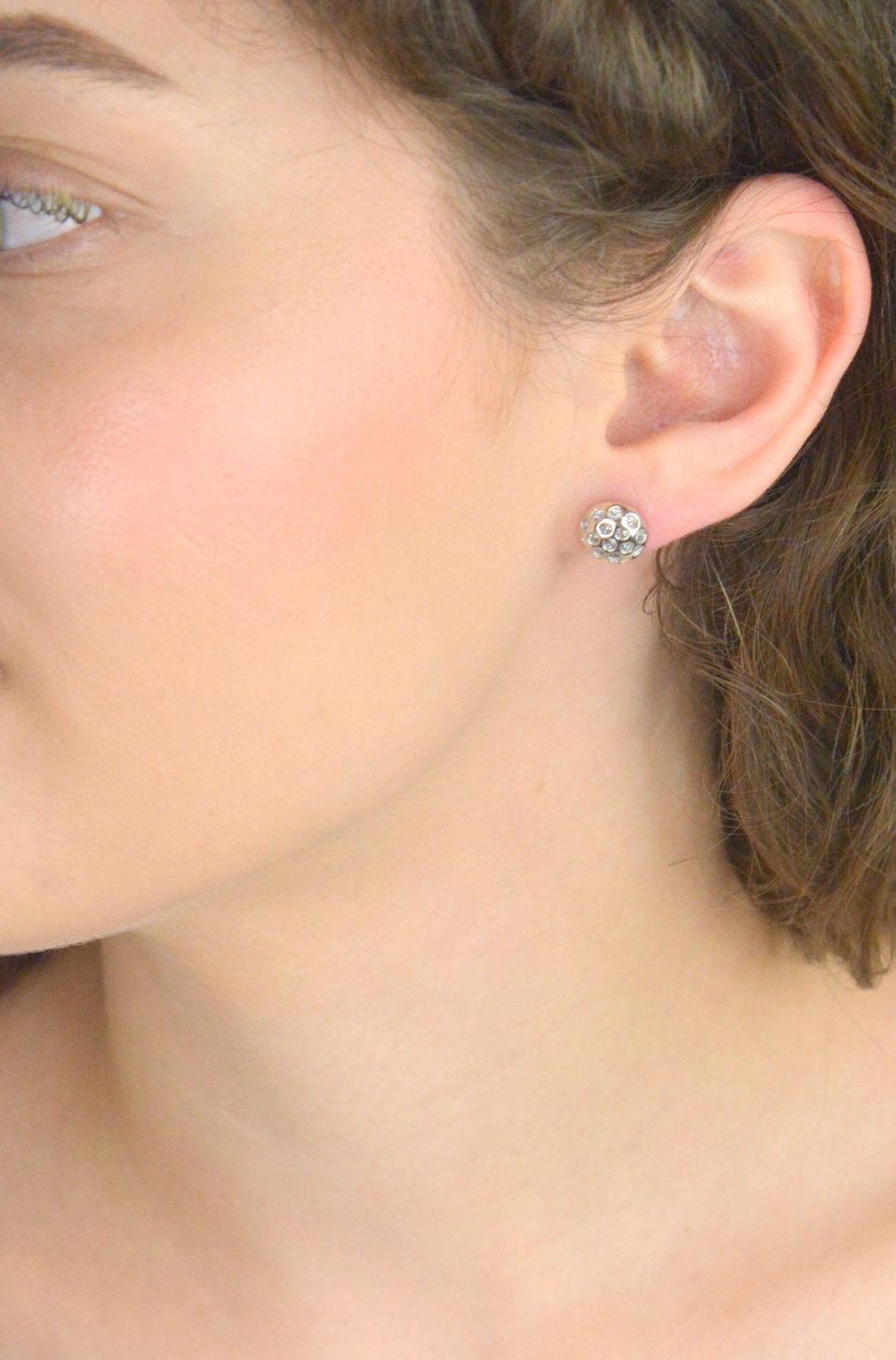 Srebrne Kolczyki Damskie Na Sztyft – Wypukłe Okrągłe, Błyszczące, Srebro 925.jpg